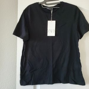 New - plain black Tee